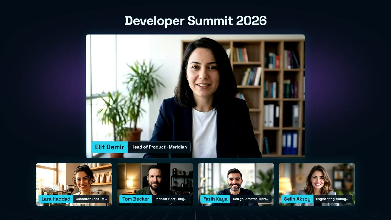 Tech temasında canlı yayın karesi